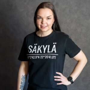 Säkylä t-paita isolla tekstillä